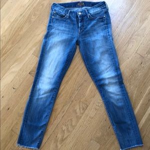 MOTHER Ankle Fray Jeans
